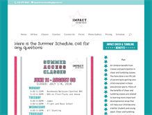 Tablet Screenshot of impactcheertumbling.com